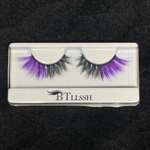 black & purple strip lash 20mm